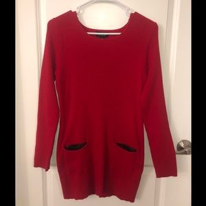 A Byer Red Sweater Dress